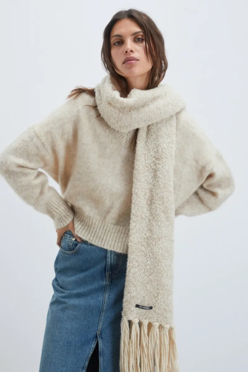 Roy Rogers Accessori>Sciarpa In Lana Boucle BEIGE