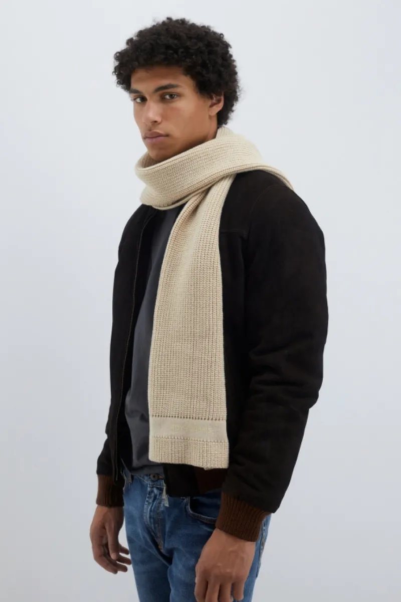 Roy Rogers Accessori>Sciarpa Recycled Yarn BIANCO