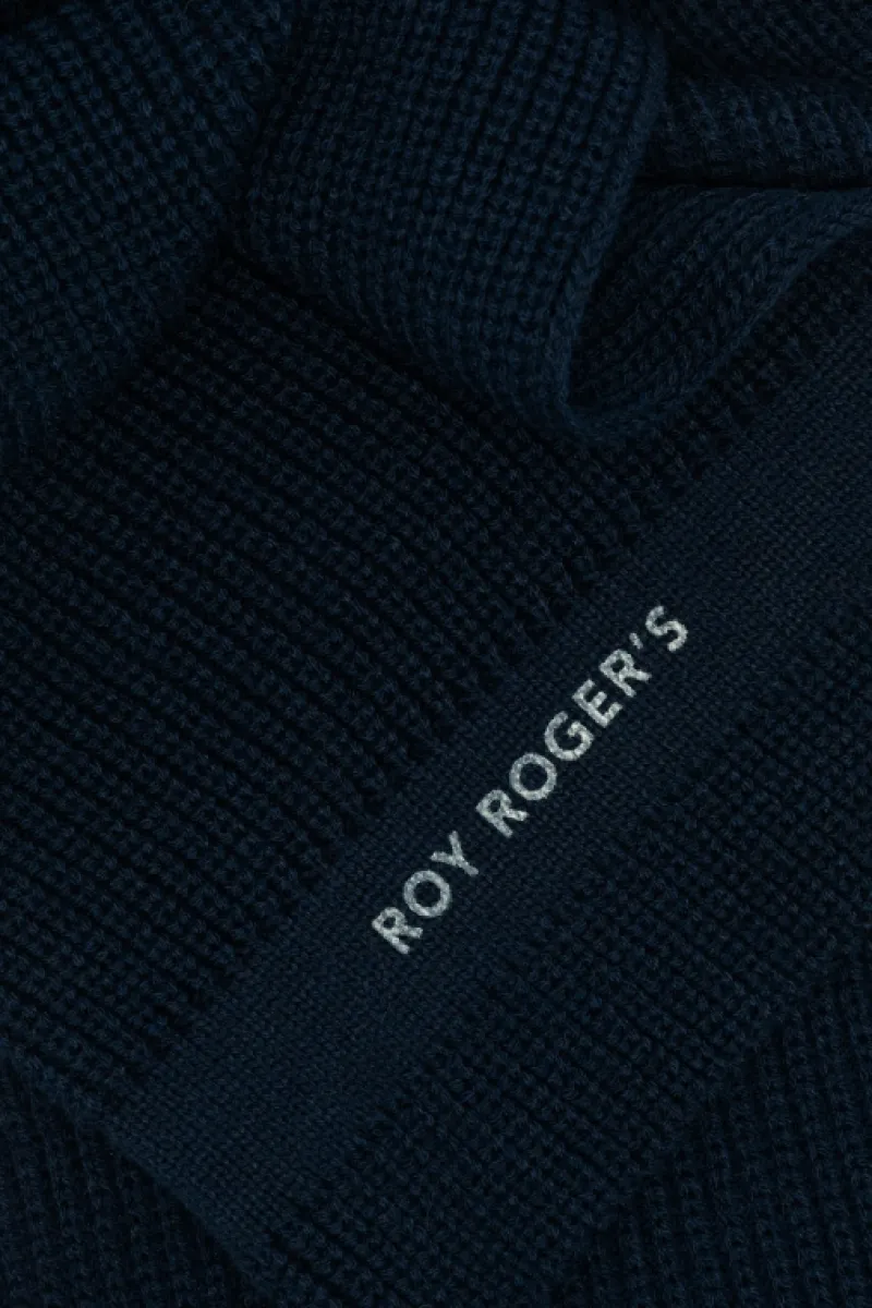 Roy Rogers Accessori>Sciarpa Recycled Yarn BLU