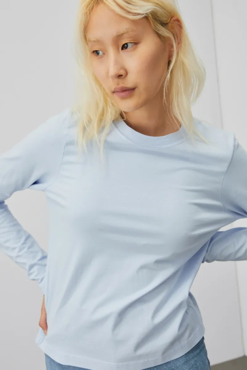 Roy Rogers Polo E T-shirts>T-shirt Girocollo In Jersey CELESTE