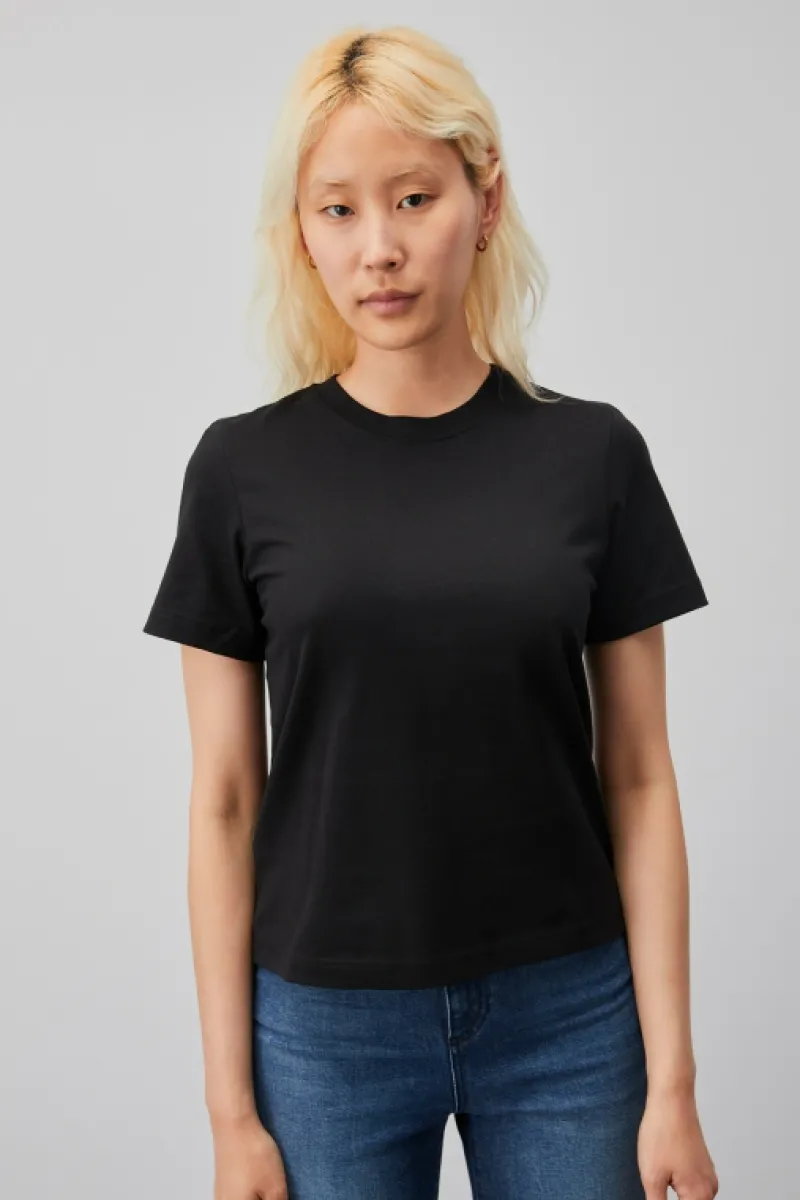 Roy Rogers Polo E T-shirts>T-shirt Girocollo In Jersey NERO