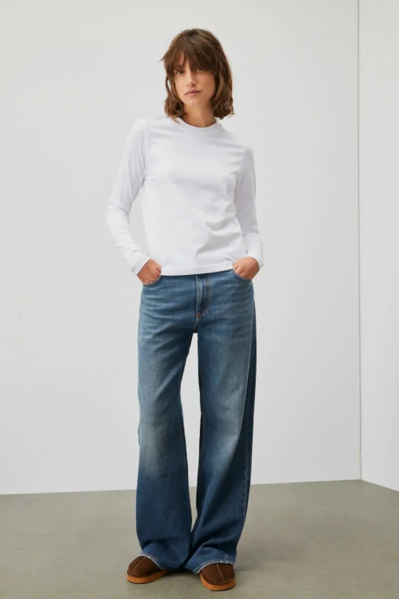 Roy Rogers Polo E T-shirts>T-shirt Girocollo In Jersey BIANCO