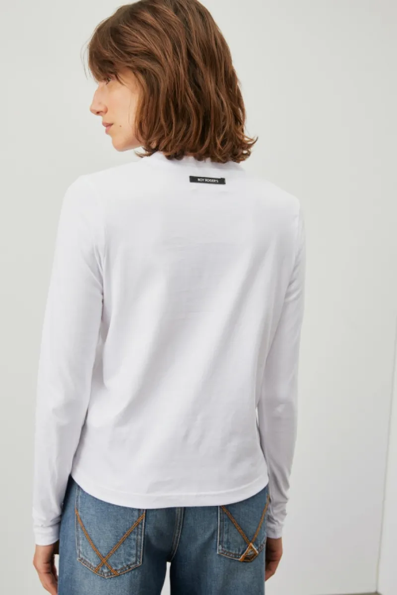 tshirt_girocollo_in_jersey_3.webp Roy Rogers Polo E T-shirts>T-shirt Girocollo In Jersey BIANCO