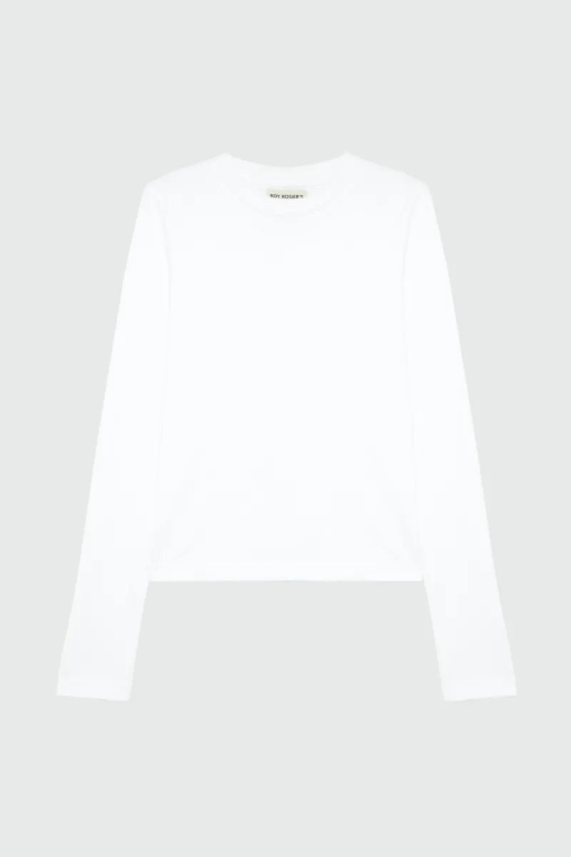 tshirt_girocollo_in_jersey_5.webp Roy Rogers Polo E T-shirts>T-shirt Girocollo In Jersey BIANCO