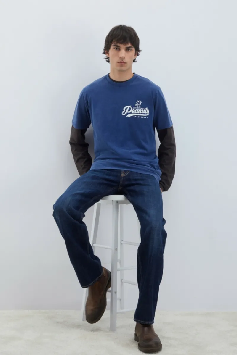 Roy Rogers Polo E T-shirts>T-shirt Girocollo Small Snoopy BLU