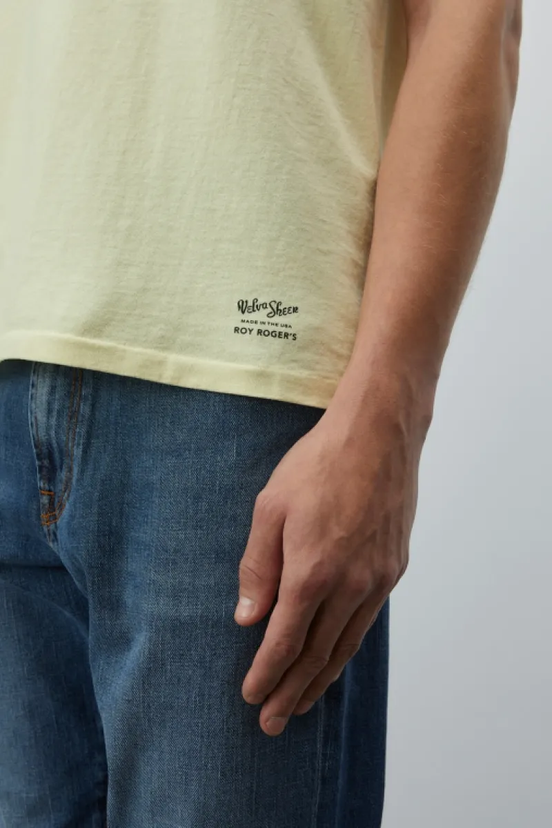 Roy Rogers Polo E T-shirts>T-shirt Girocollo Velva Sheen GIALLO