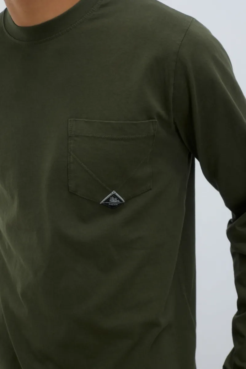 Roy Rogers Polo E T-shirts>T-shirt Pocket L/s In Jersey VERDE