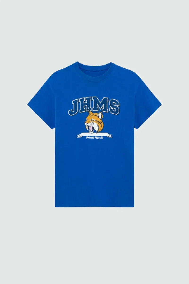 Roy Rogers Polo E T-shirts>T-shirt Vintage Stampa Jhms BLU