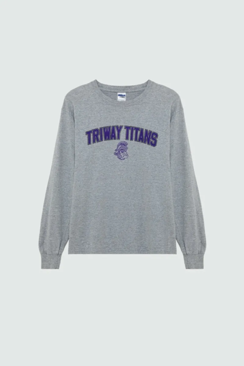 Roy Rogers Polo E T-shirts>T-shirt Vintage Stampa Triway Titans GRIGIO