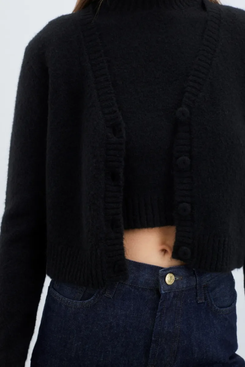 Roy Rogers Maglieria E Felpe>Twin Set In Misto Lana NERO