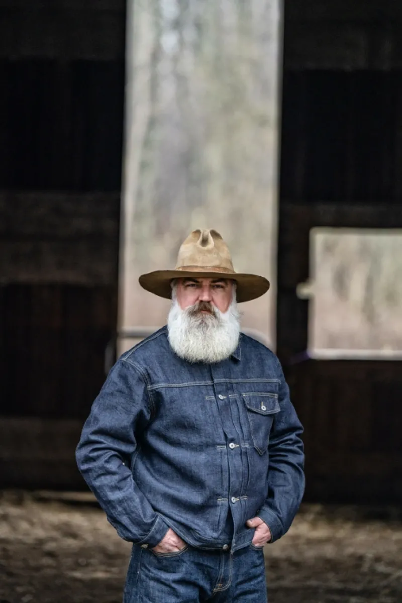 Roy Rogers Selvedge Bar | Capispalla>Type X Man Jap Selvedge Denim Rinse BLU