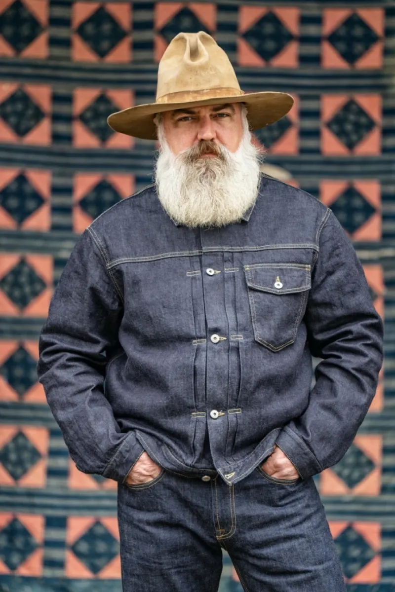 Roy Rogers Selvedge Bar | Capispalla>Type X Man Jap Selvedge Denim Rinse BLU