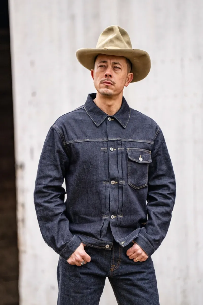 Roy Rogers Selvedge Bar | Capispalla>Type X Man Jap Selvedge Denim Rinse BLU
