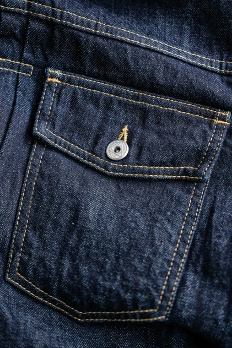 Roy Rogers Selvedge Bar | Capispalla>Type X Man Jap Selvedge Denim Rinse BLU