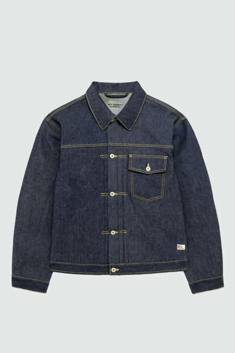 Roy Rogers Selvedge Bar | Capispalla>Type X Man U.s.a. Selvedge Denim Raw BLU