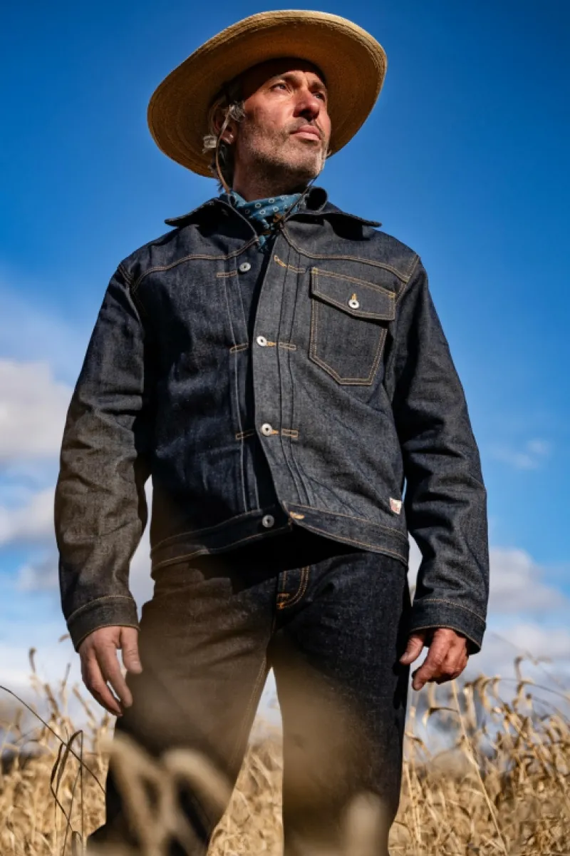 Roy Rogers Selvedge Bar | Capispalla>Type X Man U.s.a. Selvedge Denim Raw BLU