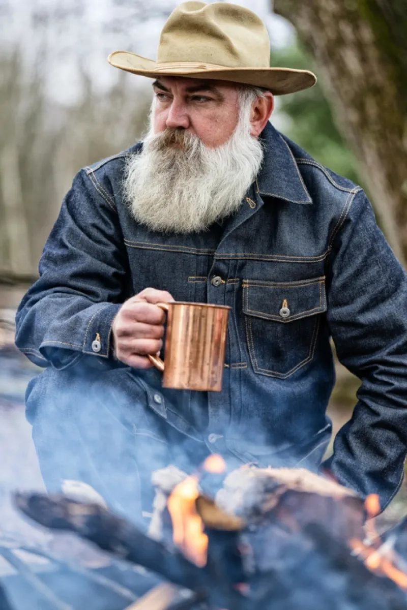 Roy Rogers Selvedge Bar | Capispalla>Type X Man U.s.a. Selvedge Denim Raw BLU